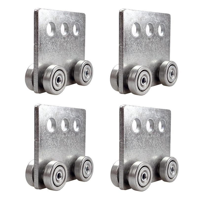 Hi Flame 4 Wheel Trolley Assembly, Four Bearing Trolley Assembly for Taller Strut Channel or All 1-5/8"" Channel (Pack of 4) - Image 1